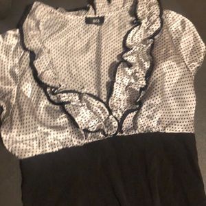 BC cute button up silk top